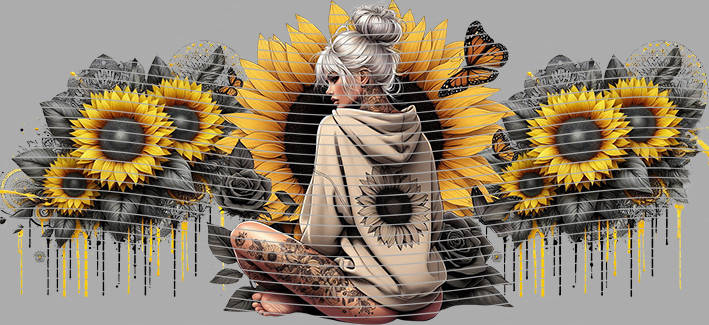 16oz Sunflower Girl-SU-387